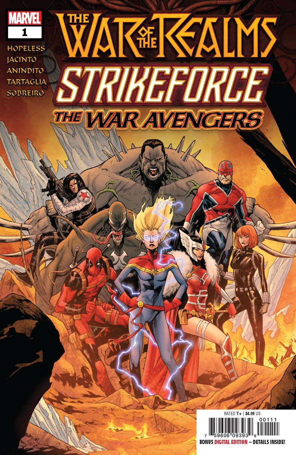 WAR OF REALMS STRIKEFORCE WAR AVENGERS #1 MAIN COVER MARVEL NM 1ST PRINT 2019