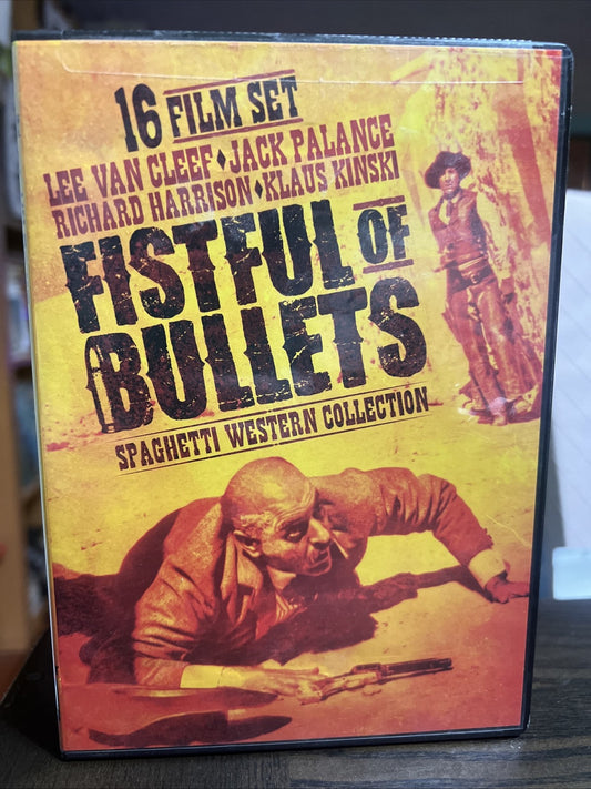 16 Film Set Fistful of Bullets Spaghetti Western DVD Collection