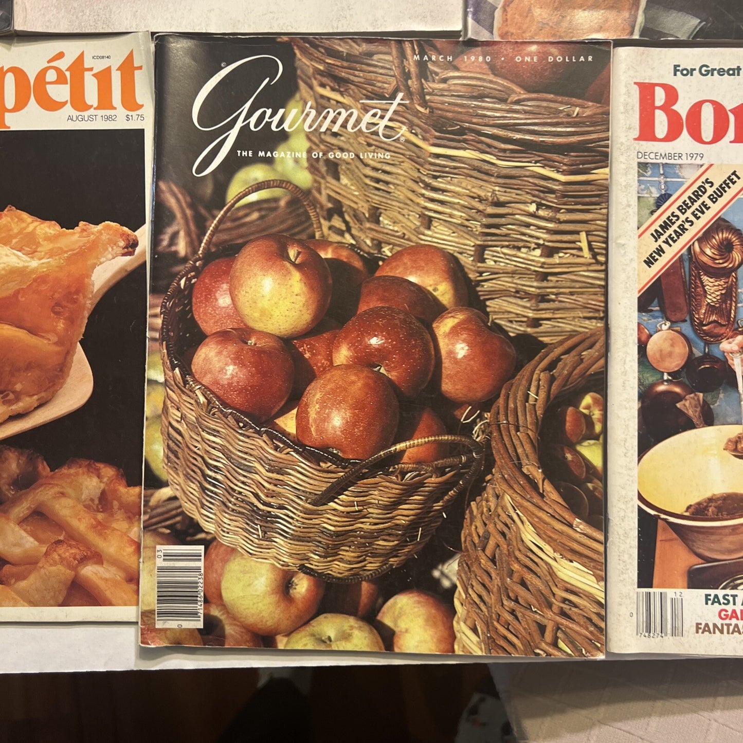 1970s 1980s COOKING MAGAZINE LOT OF 7 CUISINE GOURMET BON APPETIT
