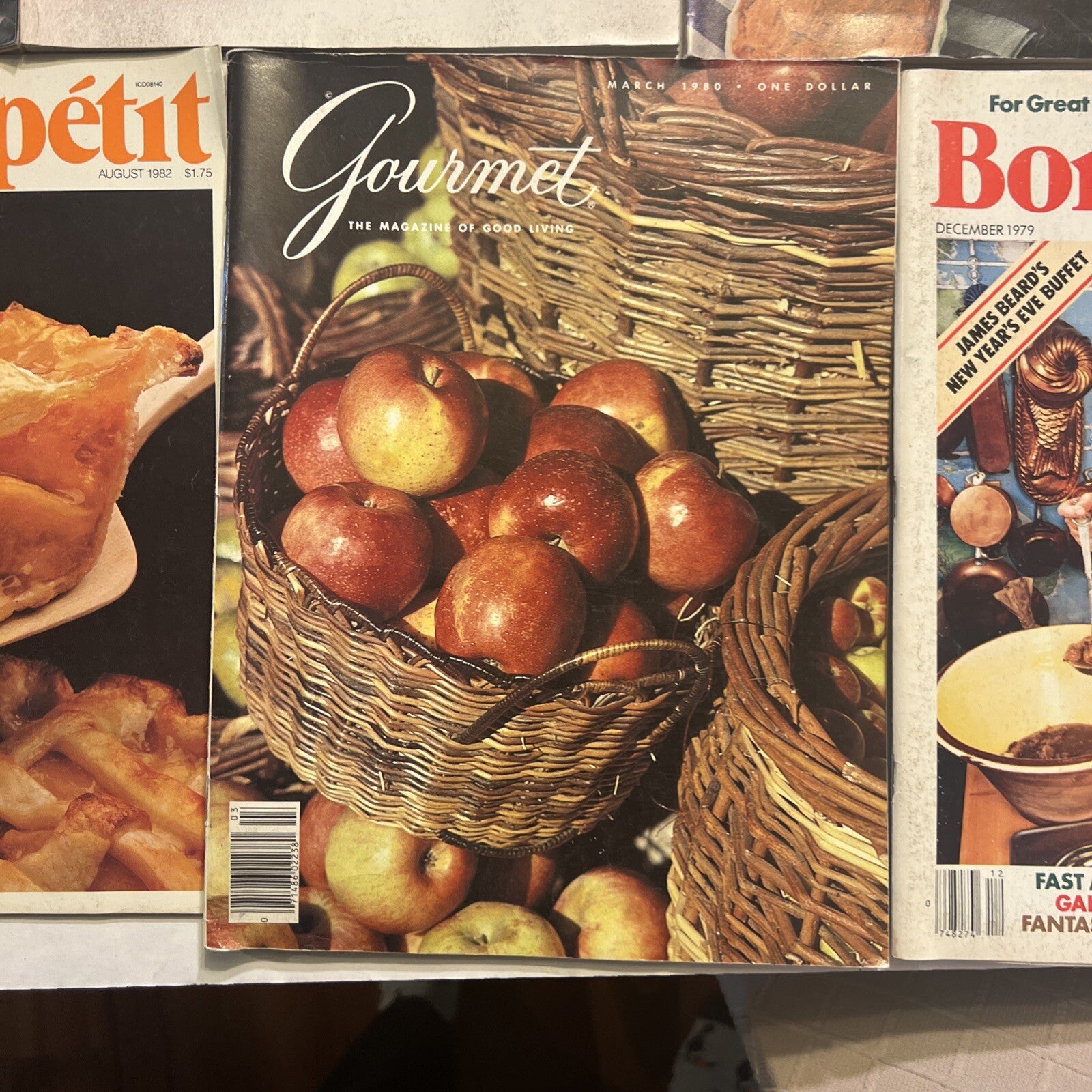 1970s 1980s COOKING MAGAZINE LOT OF 7 CUISINE GOURMET BON APPETIT