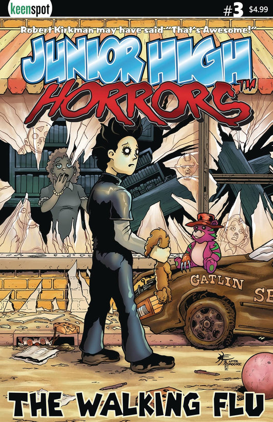 JUNIOR HIGH HORRORS #3 COVER A THE WALKING FLU KEENSPOT NM 1ST PRINT 2019