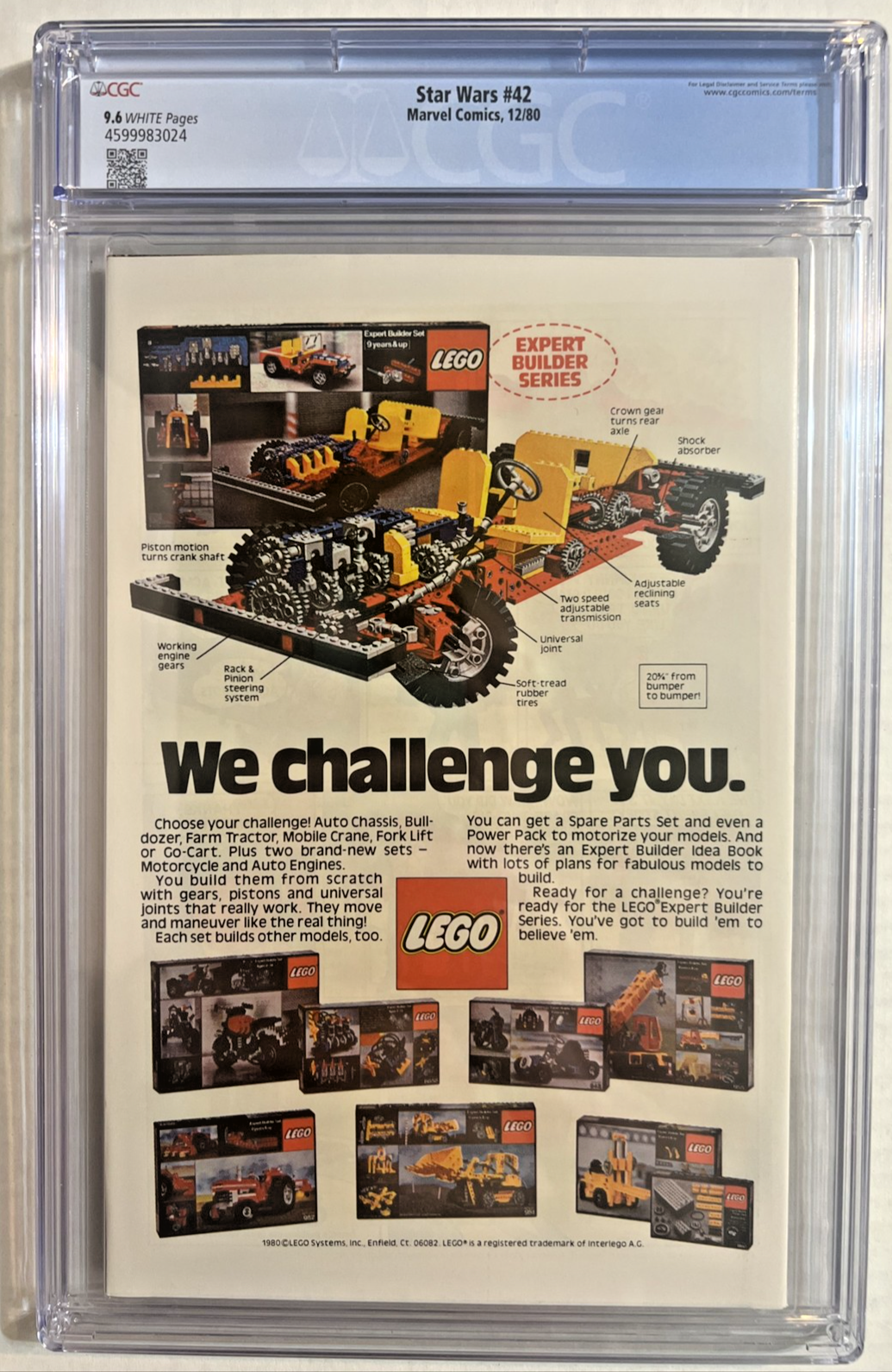 STAR WARS #42 CGC 9.6 MARVEL COMICS 1980 1st PRINT WHITE PGS 1st BOBA FETT