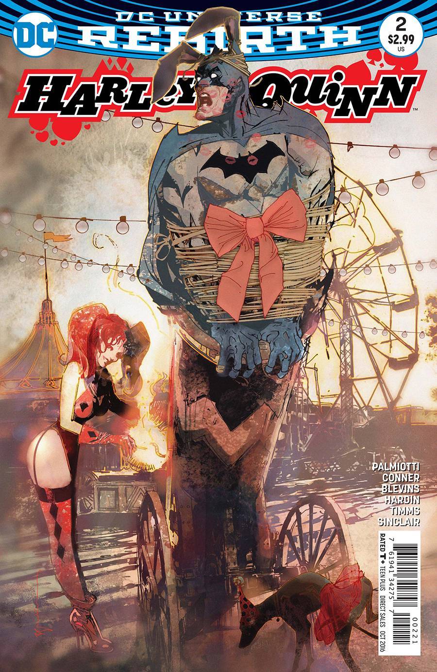 HARLEY QUINN #2 SIENKIEWICZ VARIANT COVER DC COMICS NM 1ST PRINT 2016