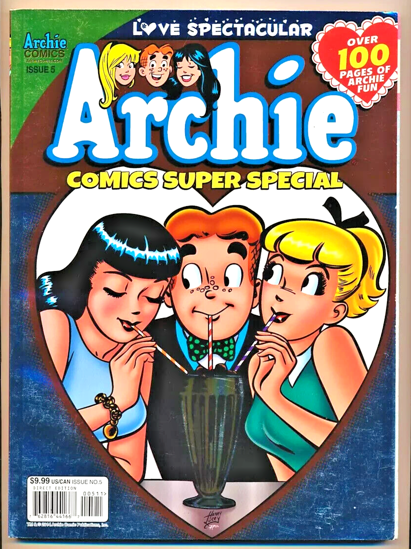 ARCHIE COMIC SUPER SPECIAL #5 2014 VFN+ CLASSIC 3 STRAWS ONE SODA COVER