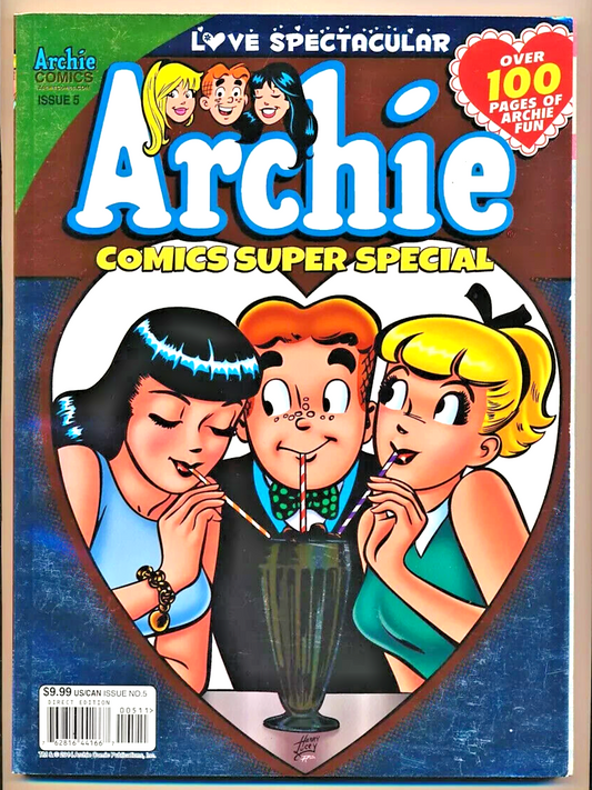 ARCHIE COMIC SUPER SPECIAL #5 2014 VFN+ CLASSIC 3 STRAWS ONE SODA COVER