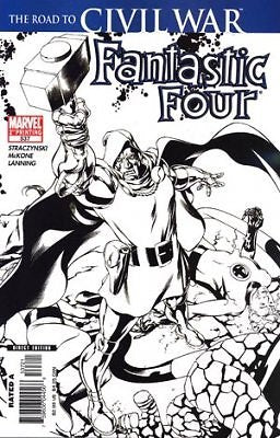 FANTASTIC FOUR #537 2ND PRINT SKETCH VARIANT- DOCTOR DOOM DOOMBOTS NM