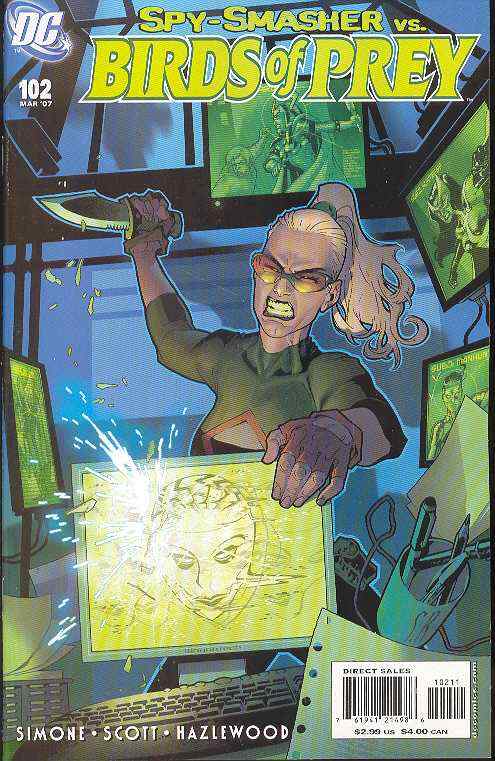 BIRDS OF PREY #102 GAIL SIMONE VFN/NM 1ST PRINT DC 2007