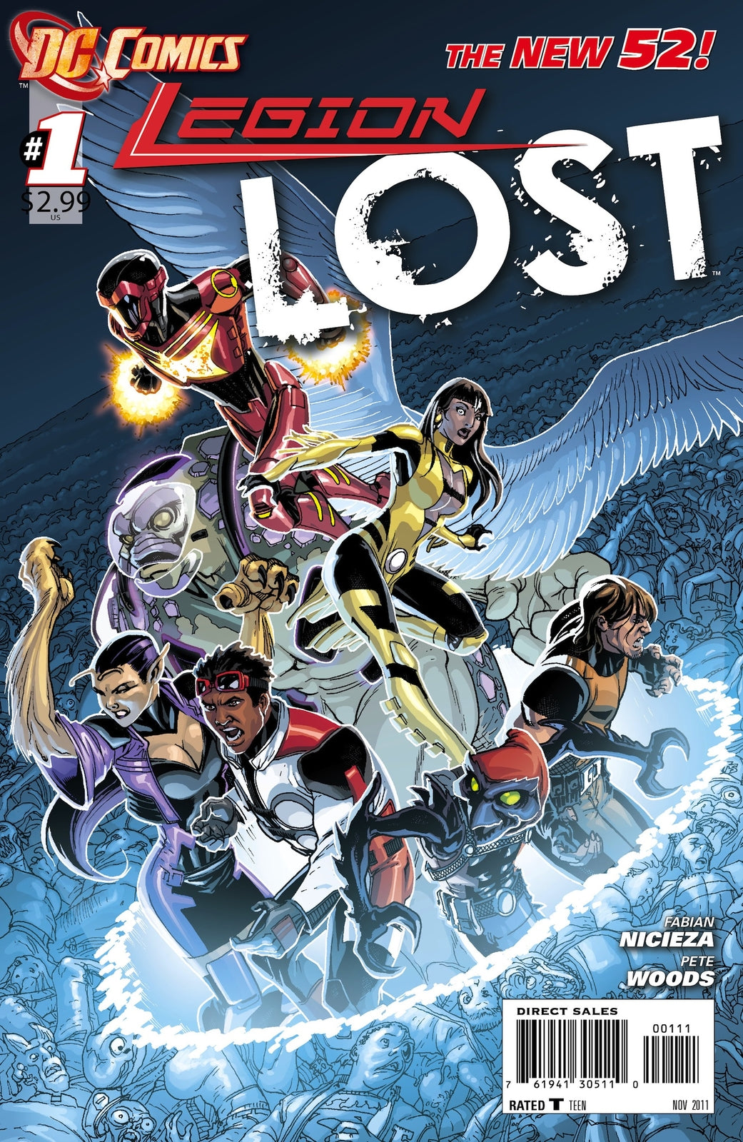 LEGION LOST #1 DC NEW 52 2011  Fabian Nicieza Pete Woods NM
