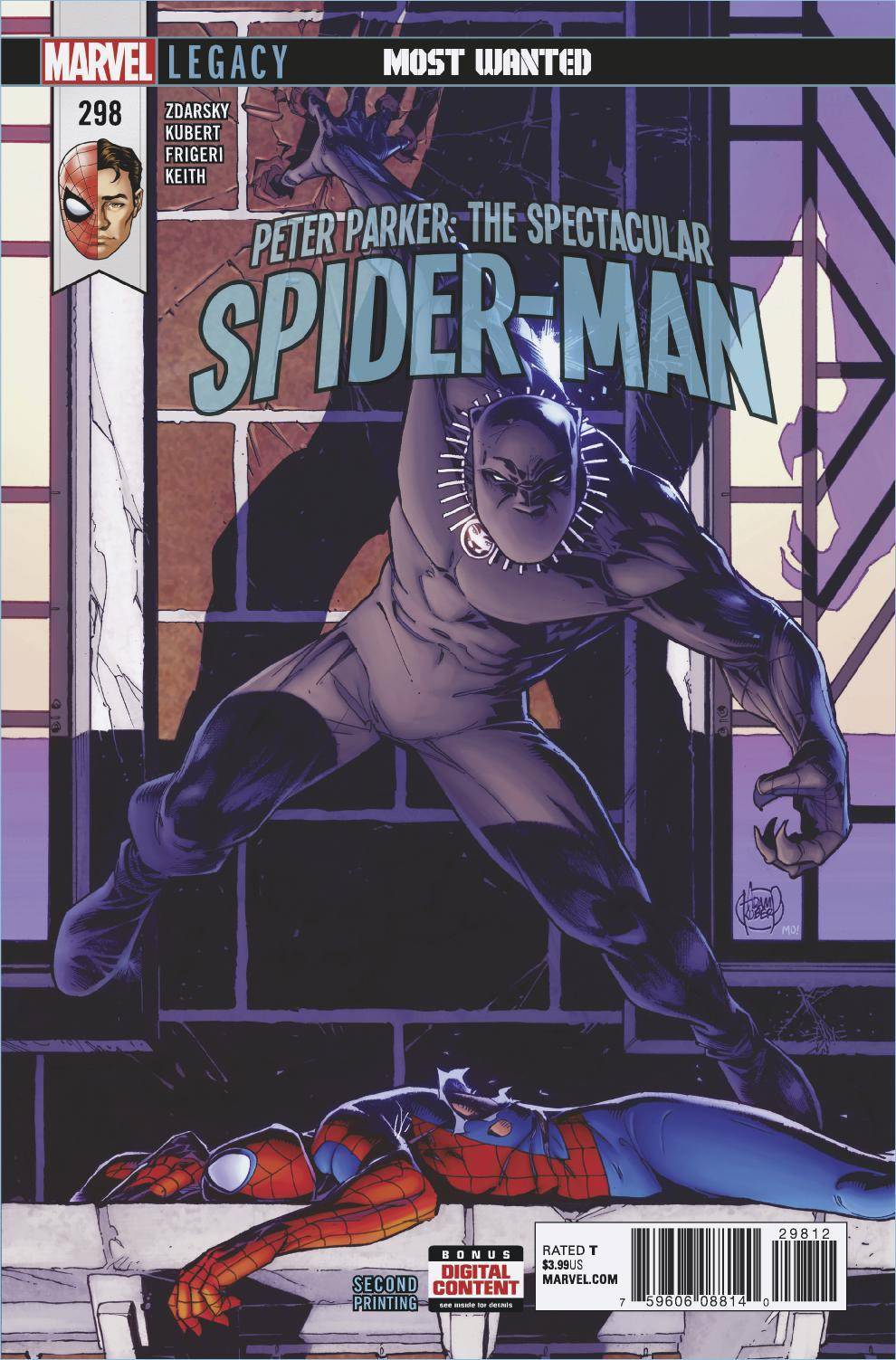 PETER PARKER SPECTACULAR SPIDER-MAN #298 2ND PRINT KUBERT VARIANT NM