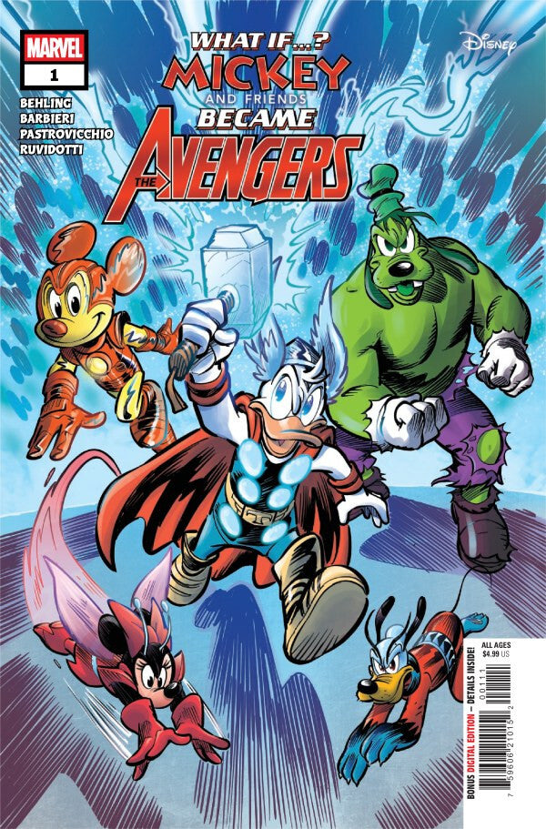 WHAT IF MICKEY FRIENDS BECAME AVENGERS #1 NM 1ST PRINT MAIN COVER MARVEL 2025