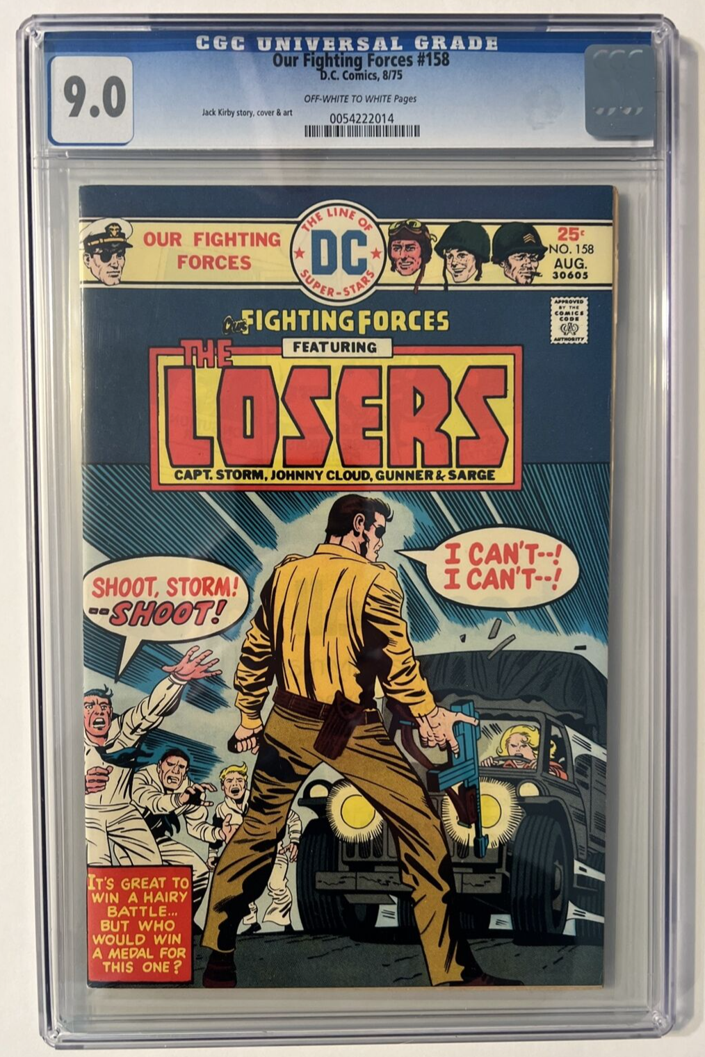 OUR FIGHTING FORCES CGC 9.0 JACK KIRBY DC COMICS 1975 BRONZE AGE