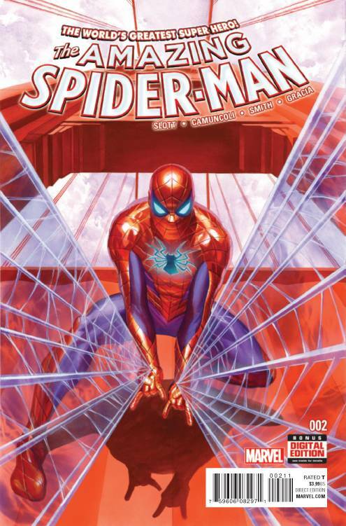 AMAZING SPIDER-MAN #2 MARVEL NM 1st PRINT ALEX ROSS COVER 2015