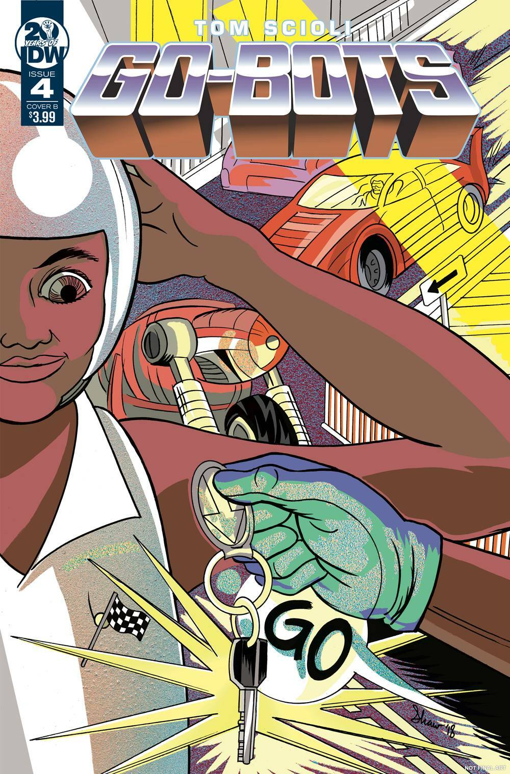 GO-BOTS #4 COVER B SHAW IDW NM 1ST PRINT 2019