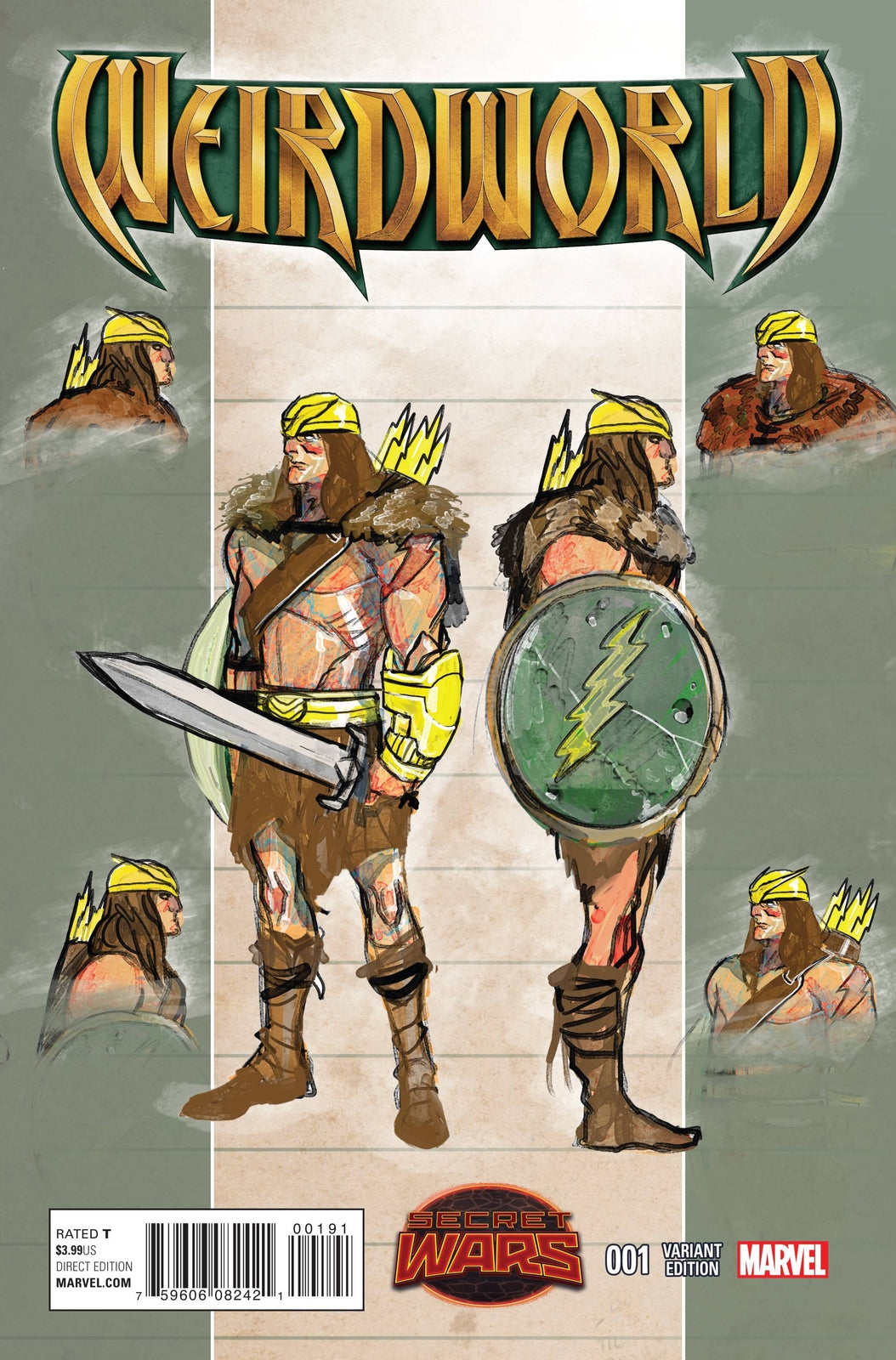 WEIRD-WORLD #1 DEL MUNDO DESIGN VARIANT 2015 MARVEL NM  1:15