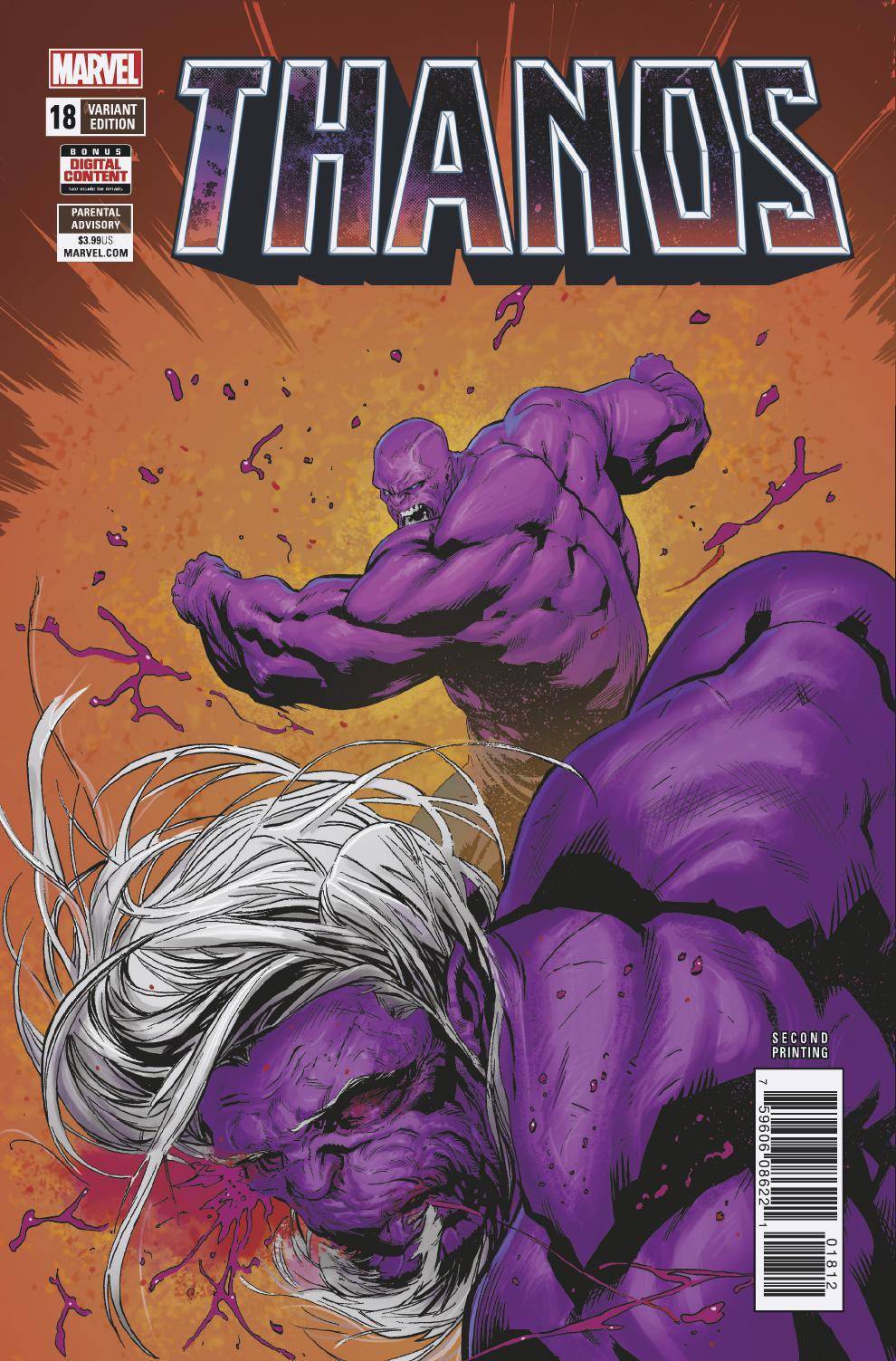 THANOS #18 2ND PRINT SHAW VARIANT LEGACY MARVEL NM