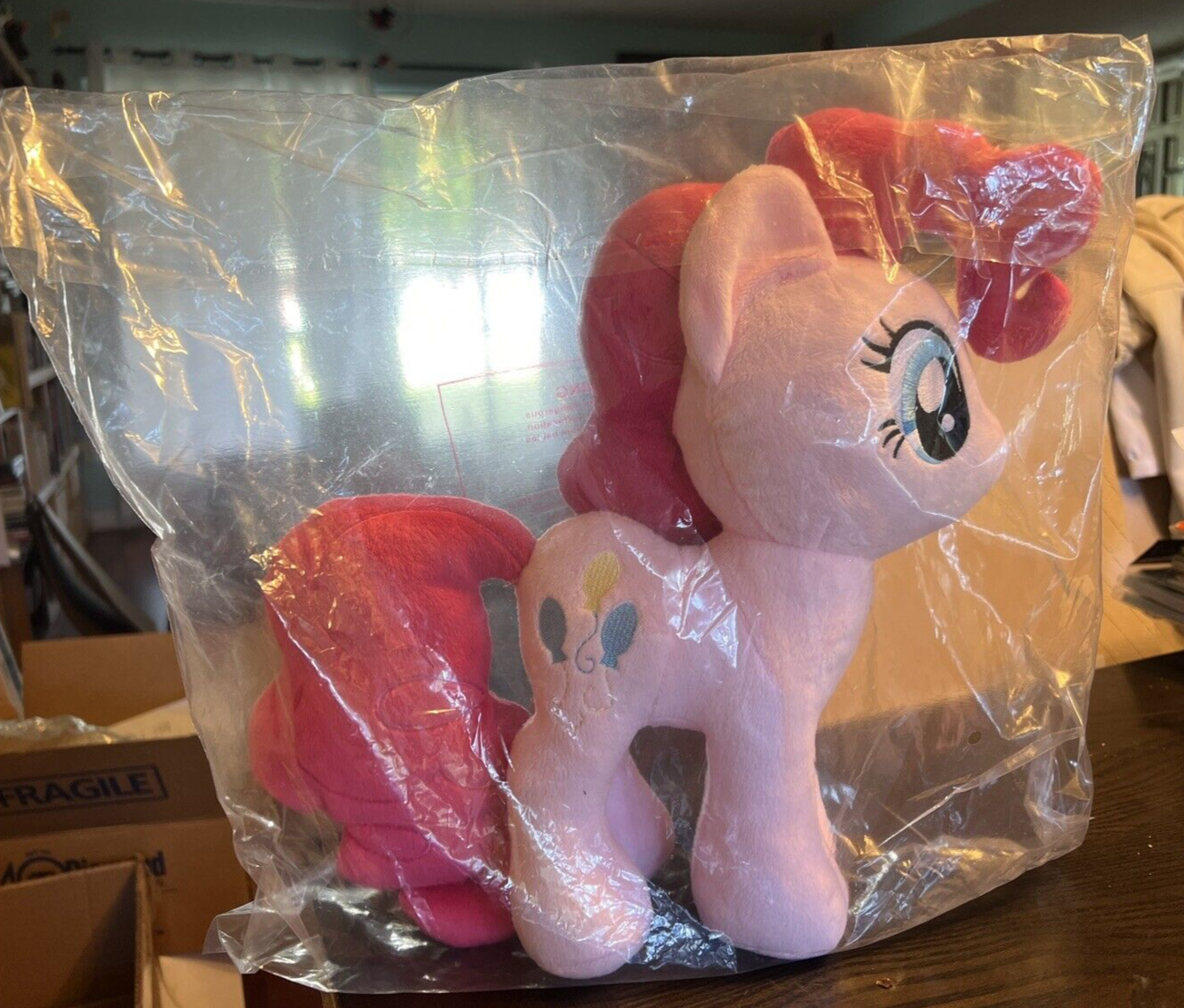 MY LITTLE PONY PINKIE PIE 11" PLUSH 4DE 4TH DIMENSION ENTERTAINMEN NEW NO TAG!