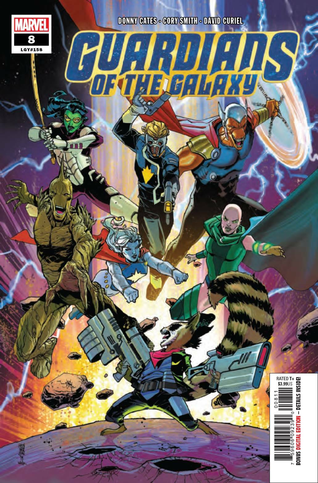 GUARDIANS OF THE GALAXY #8 MAIN COVER MARVEL NM 1ST PRINT 2019