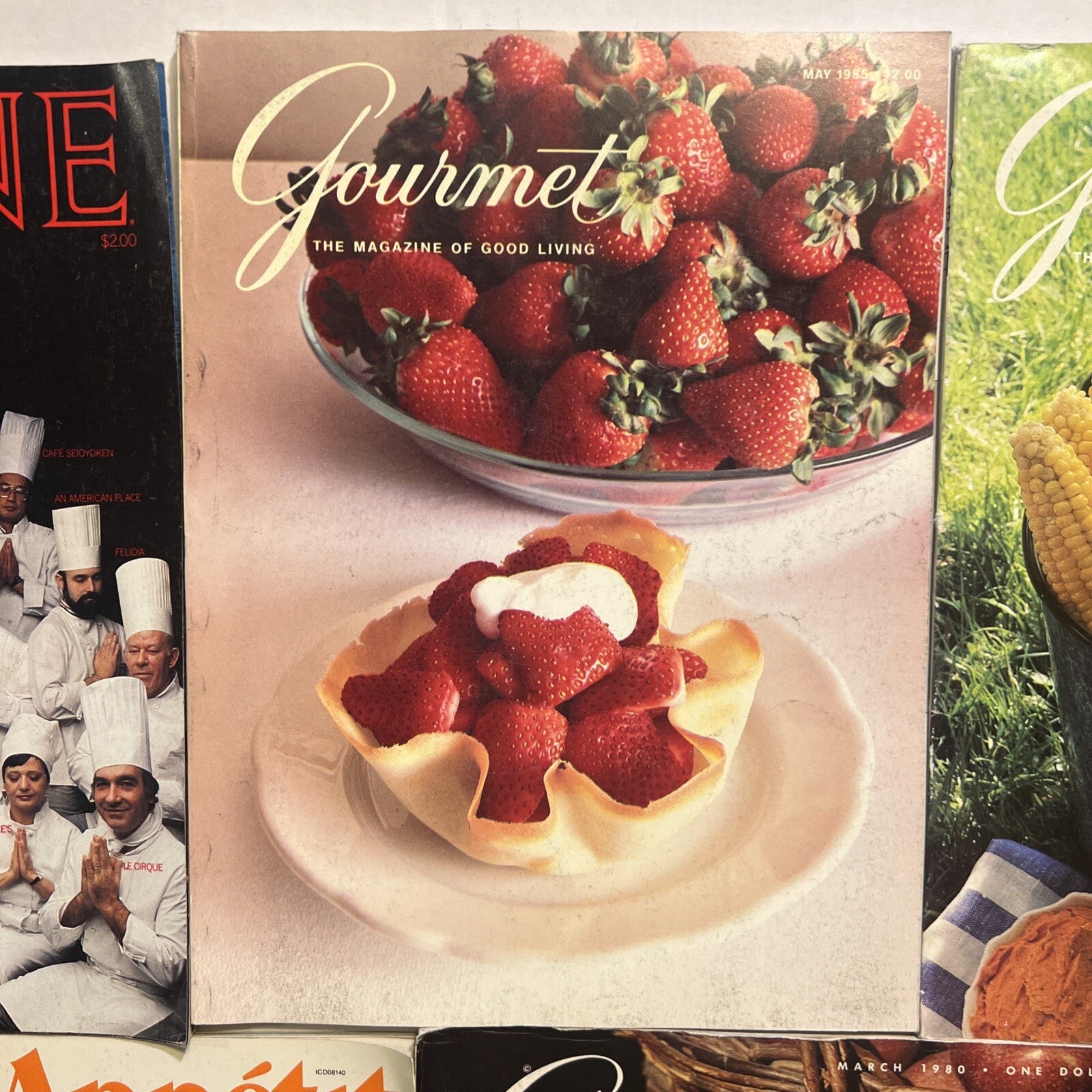 1970s 1980s COOKING MAGAZINE LOT OF 7 CUISINE GOURMET BON APPETIT