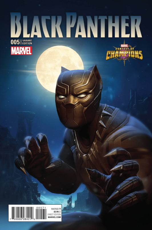 BLACK PANTHER #5 KABAM CONTEST OF CHAMPIONS GAME VARIANT 2016 NM