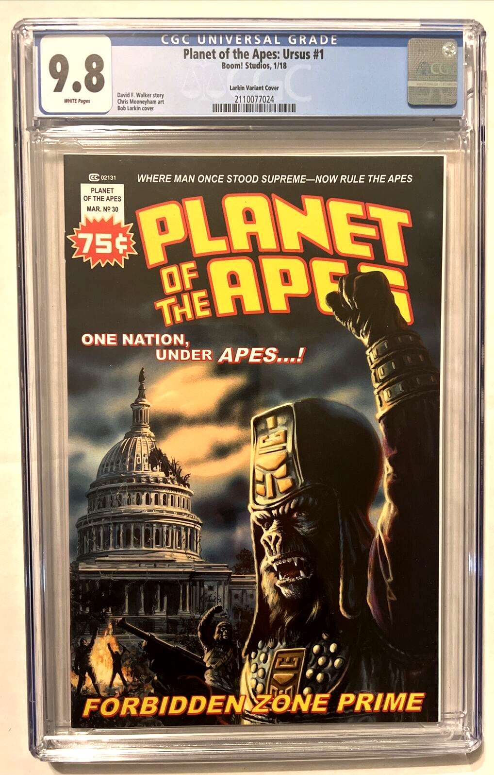 PLANET OF THE APES URSUS #1 CGC 9.8 BOOM STUDIOS LARKIN MARVEL MAGAZINE VARIANT