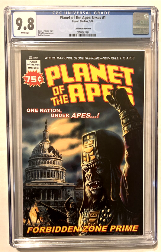 PLANET OF THE APES URSUS #1 CGC 9.8 BOOM STUDIOS LARKIN MARVEL MAGAZINE VARIANT