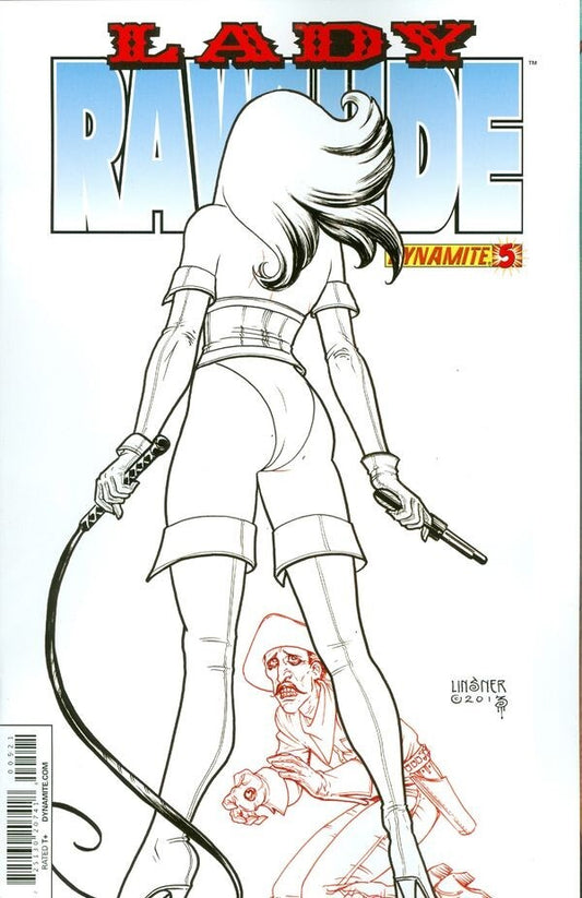 LADY RAWHIDE #5 SUBSCRIPTION VARIANT LINSNER VFN/NM DYNAMITE COMICS 2014