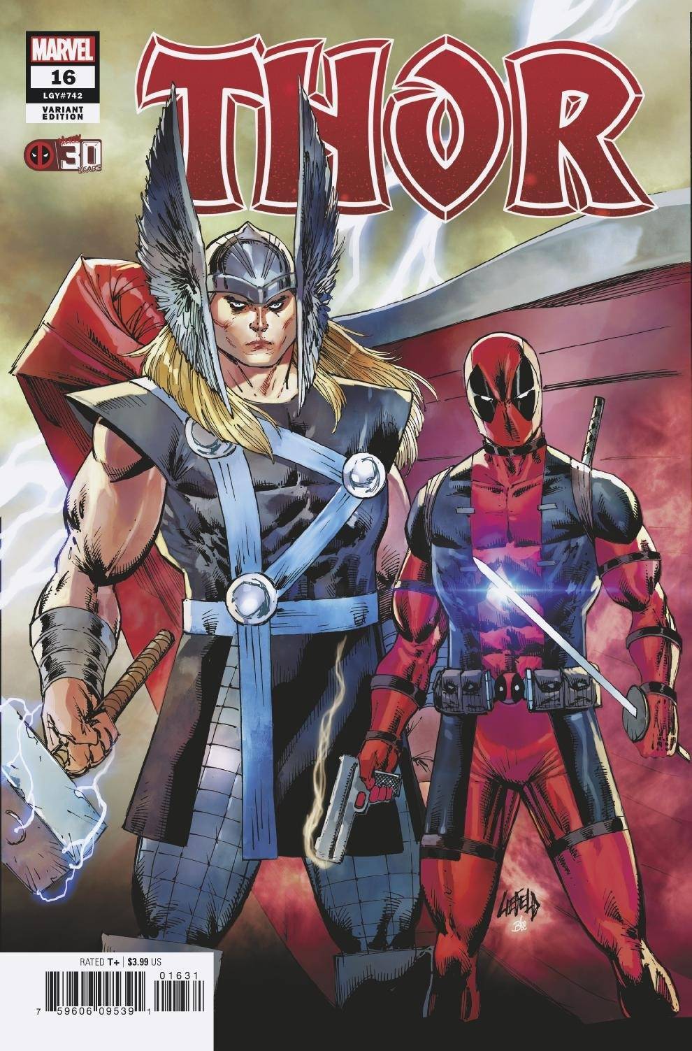 THOR #16 DEADPOOL VARIANT MARVEL COMICS 2021