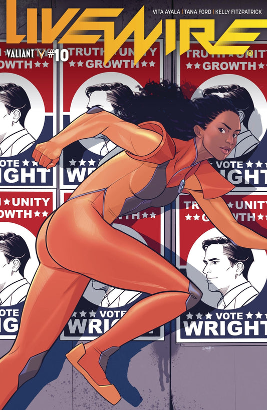 LIVEWIRE #10 COVER A LEE VALIANT NM 1ST PRINT 2019