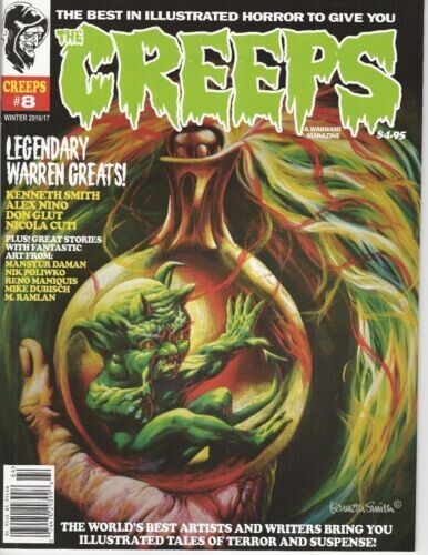 CREEPS #8 DON GLUT RICH SALA ALEX NINO WARRANT VFN/NM 1st PRINT MAGAZINE