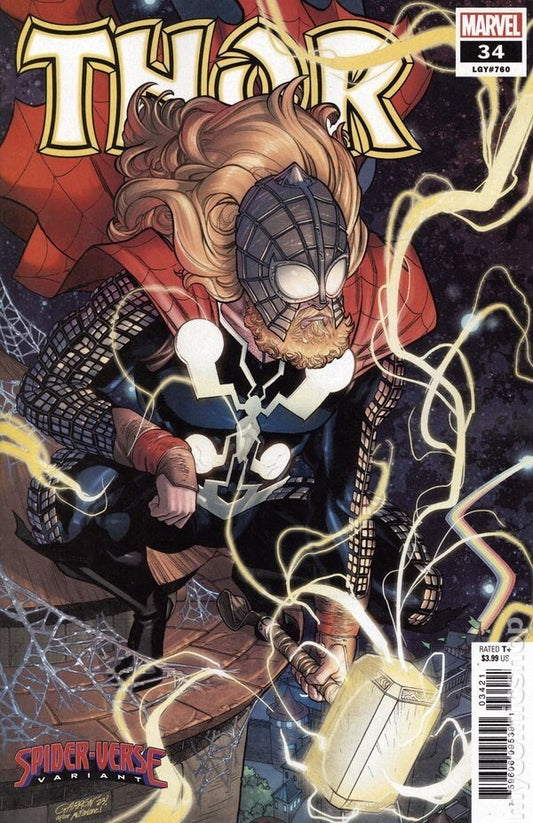 THOR #34 GARRON SPIDER-VERSE VARIANT COVER FIRST PRINT NM