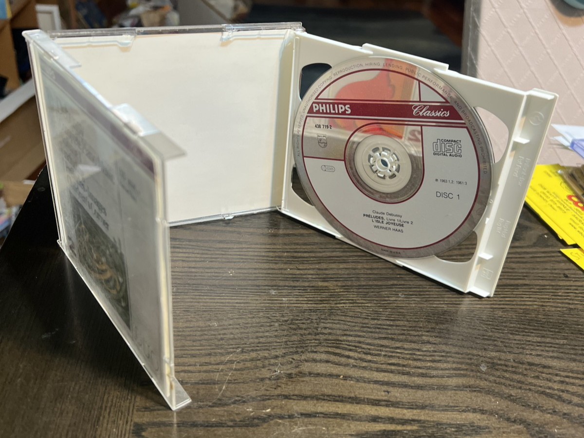 Debussy Complete Piano Music Volume 1 Philips 438 2 CD SET Werner Haas