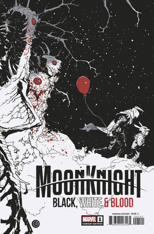 MOON KNIGHT BLACK WHITE BLOOD #1 NM FIRST PRINT BACHALO VARIANT MARVEL 2022