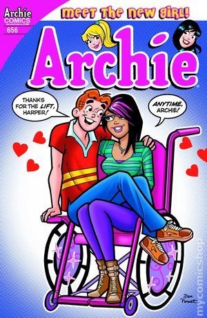 ARCHIE #656 NM FIRST PRINT DAN PARENT 1ST APPEARANCE HARPER 2014 WHEELCHAIR