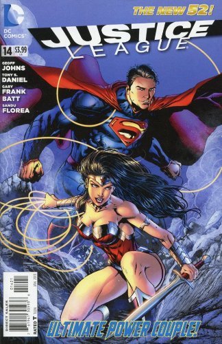 JUSTICE LEAGUE #14 VARIANT COVER NEW 52 GEOFF JOHNS TONY S. DANIEL NM 1ST PRINT