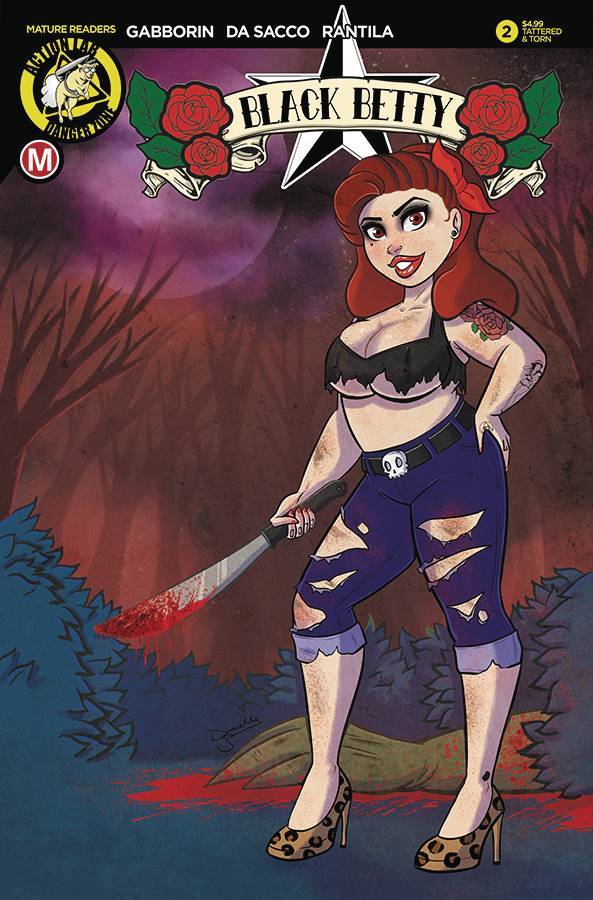 BLACK BETTY #2 COVER F GRANSAULL TATTERED & TORN  ACTION LAB NM