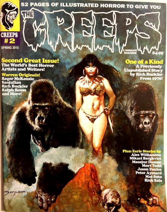 CREEPS #2 DON GLUT RICH SALA MORT TODD WARRANT VFN/NM 1st PRINT MAGAZINE