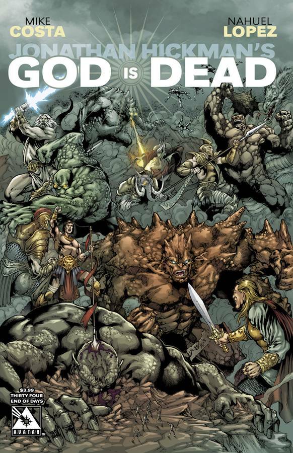 GOD IS DEAD #34 END OF DAYS COVER NM 1ST PRINT AVATAR 2015