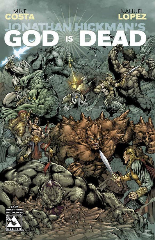 GOD IS DEAD #34 END OF DAYS COVER NM 1ST PRINT AVATAR 2015