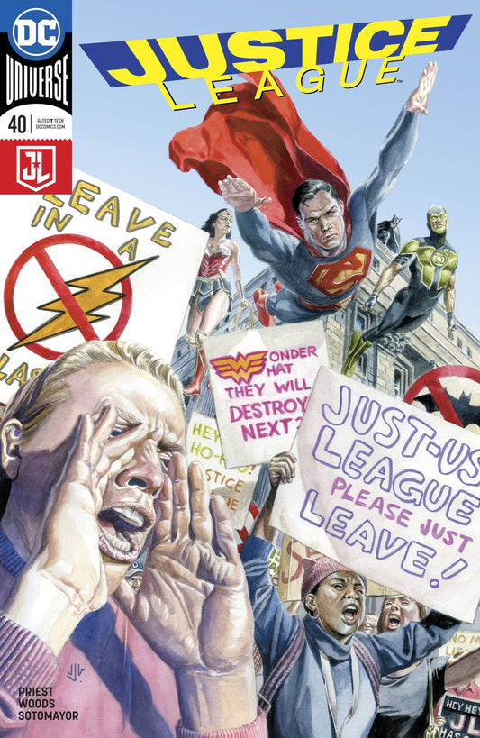JUSTICE LEAGUE #40 VARIANT REBIRTH DC  NM