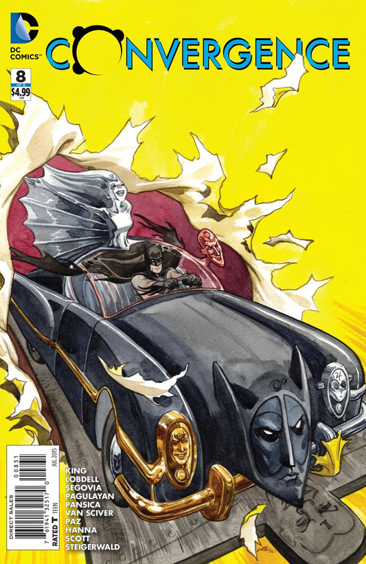 CONVERGENCE #8 1:25 JILL THOMPSON VARIANT DC COMICS FUNNY BATMAN METAL MEN NM