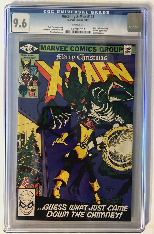 UNCANNY X-MEN #143 CGC 9.6 MARVEL COMICS 1981 KITTY PRYDE SOLO STORY WHITE PAGES