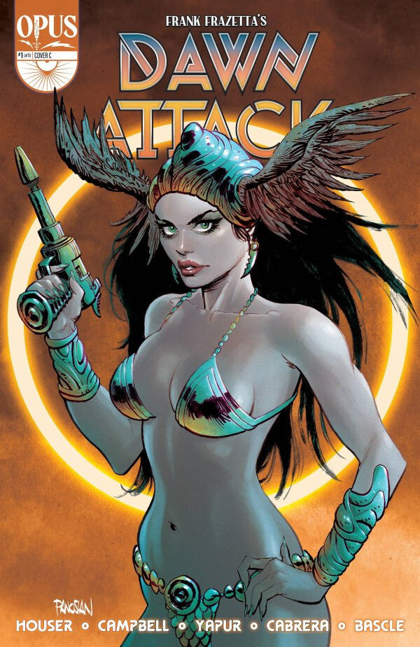 DAWN ATTACK #1 1:5 INCENTIVE FRAZETTA NM 1ST PRINT OPUS COMICS 2022