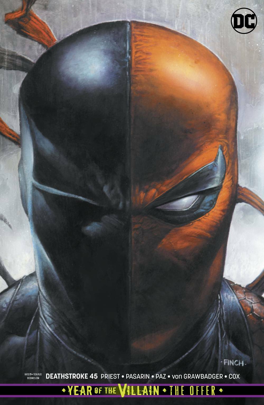 DEATHSTROKE #45 CARD STOCK VARIANT ED YOTV THE OFFER DC NM 1ST PRINT 2019