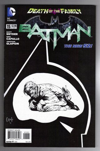 BATMAN #15 DEATH OF FAMILY 1-IN-100 SKETCH VARIANT DC NM 1st PRINT