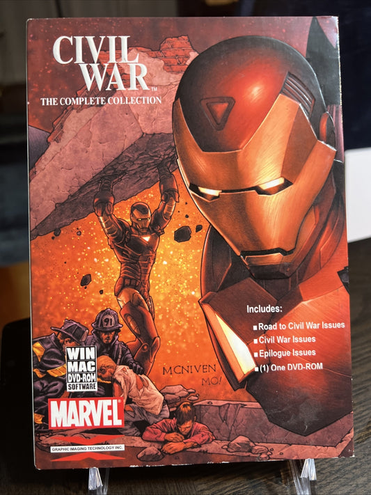 MARVEL COMICS CIVIL WAR COMPLETE COLLECTION DVD-ROM RARE 2007 COOL!