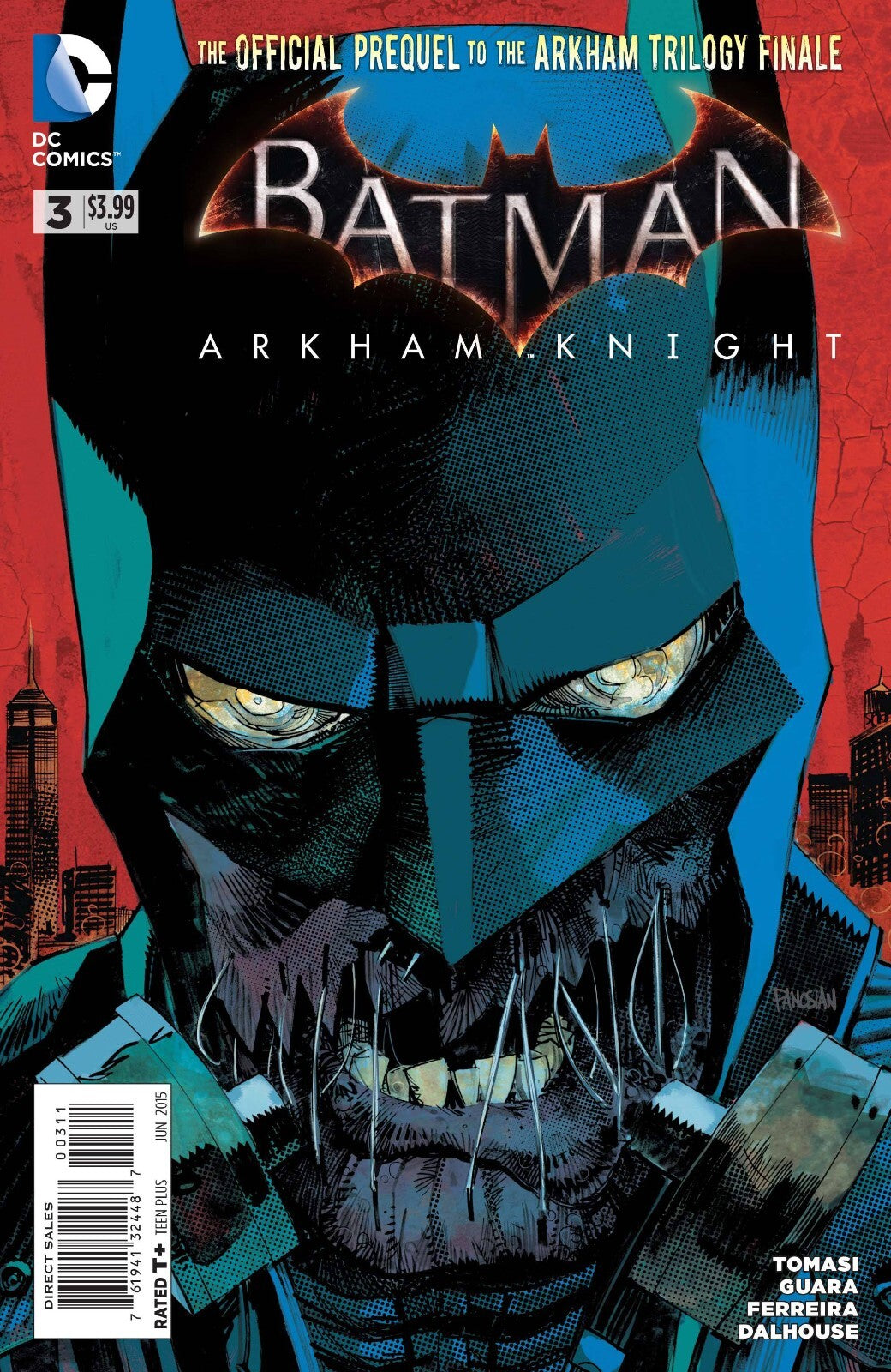 BATMAN ARKHAM KNIGHT #3 DC COMICS MAIN COVER NM 2015