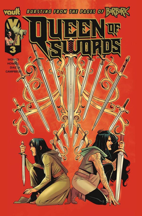 QUEEN OF SWORDS #3 BARBARIC NM 1ST PRINT MAIN COVER VAULT COMICS 2023