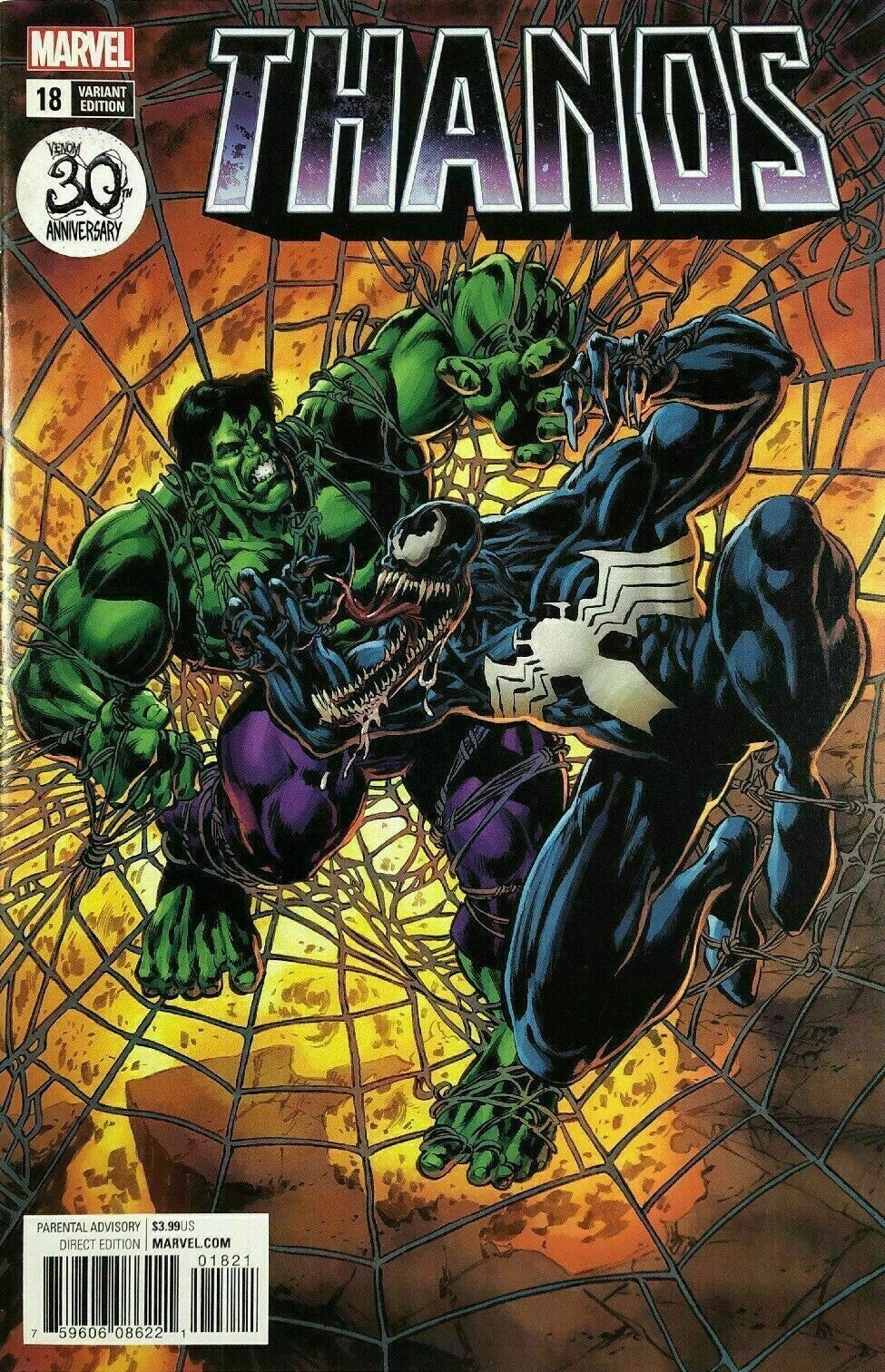 THANOS #18 VENOM VARIANT COVER MARVEL NM 1ST PRINT 2018 HULK DONNY CATES