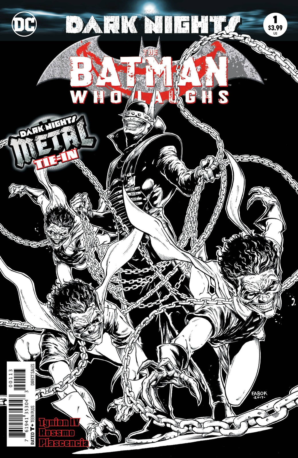 BATMAN WHO LAUGHS #1 3RD PRINT METAL DC COMICS NM