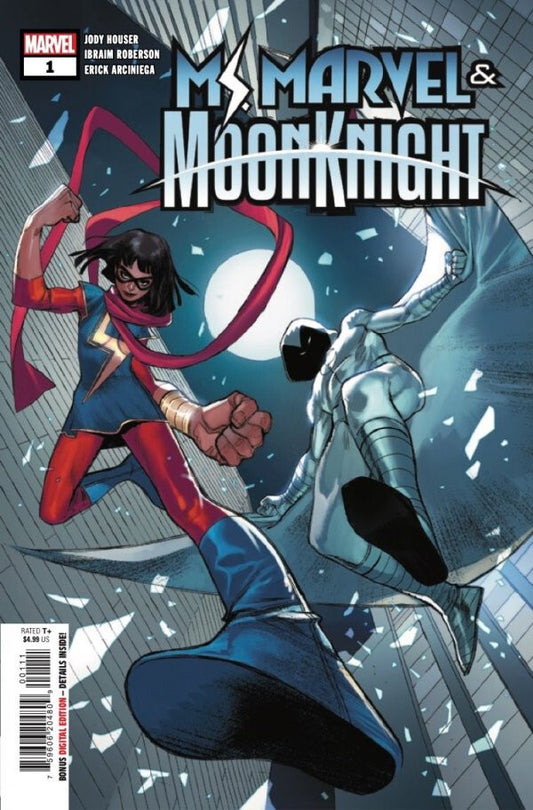 MS. MARVEL AND MOON KNIGHT #1 NM 1ST PRINT MAIN COVER MARVEL COMICS 2022